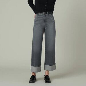 NEW JOE'S The Trixie Denim Trousers With Wide Cuffs gray for women 725 4m0